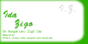 ida zigo business card